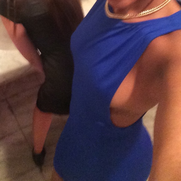 BLUE💙CUT OUT DRESS - Picture 3 of 5